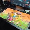 Adventure Time Lace Solid Color Mouse Pad Large Gaming Table Cushion Non-slip Laptop Tablet Big Mousepad XXL Mat Mini PC Playmat With Lock Edge