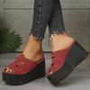Large-size Platform Slippers for Women, New Arrivals In Spring and Summer, Fashionable and Versatile, Comfortable and Lightweight.