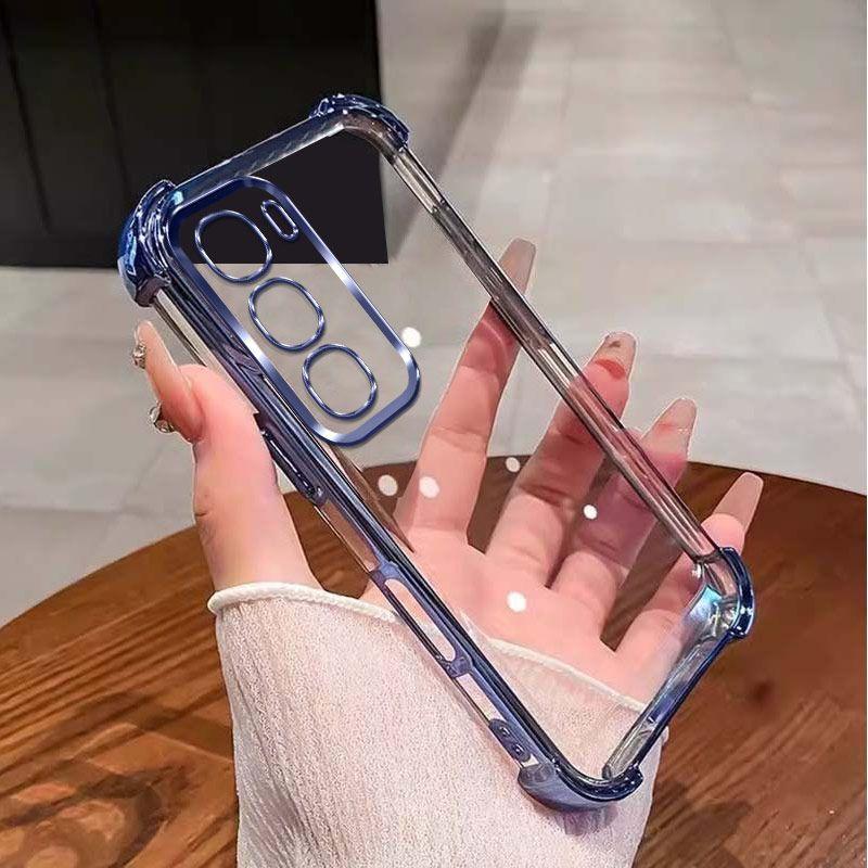 Für Infinix Hot 60 Hülle Infinix Hot 60i Handyhülle Hot 60 Pro Plus HOT 70 Abdeckung Vier Ecken Verdickung Silikon Weiche Rückseite