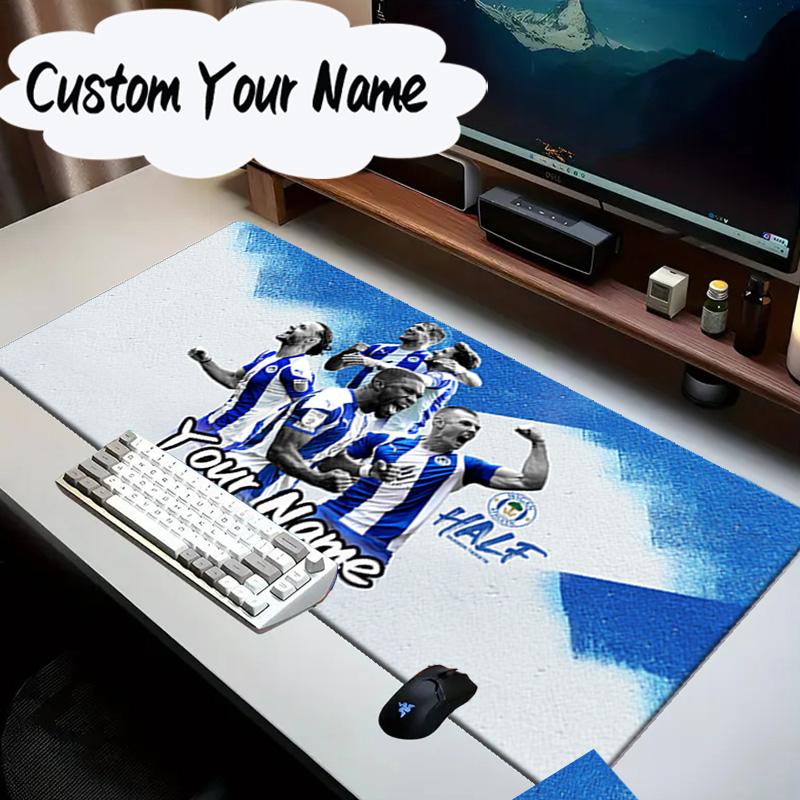 Custom Name Mouse Pad Wigan Crest Mouse Pad, Gaming Mouse Pad, Keyboard Pad, Desk Decor for Computer Notebook Fan Birthday Gift