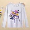 Kids Long Sleeve T-Shirt Cartoon Print Fashion Cotton Top Casual Comfortable T-Shirt Girls Kids
