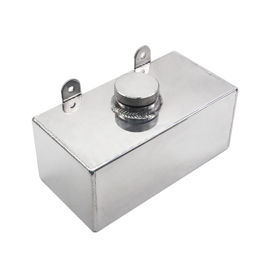Réservoir de lave-glace en alliage d'aluminium poli Réservoir de pulvérisation d'intercooler 2 litres