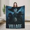 Resident Evil Village Super Soft Fleece Throw Blanket for Kids and Adults Winter Bedspread for Bedroom Living Room Sofa