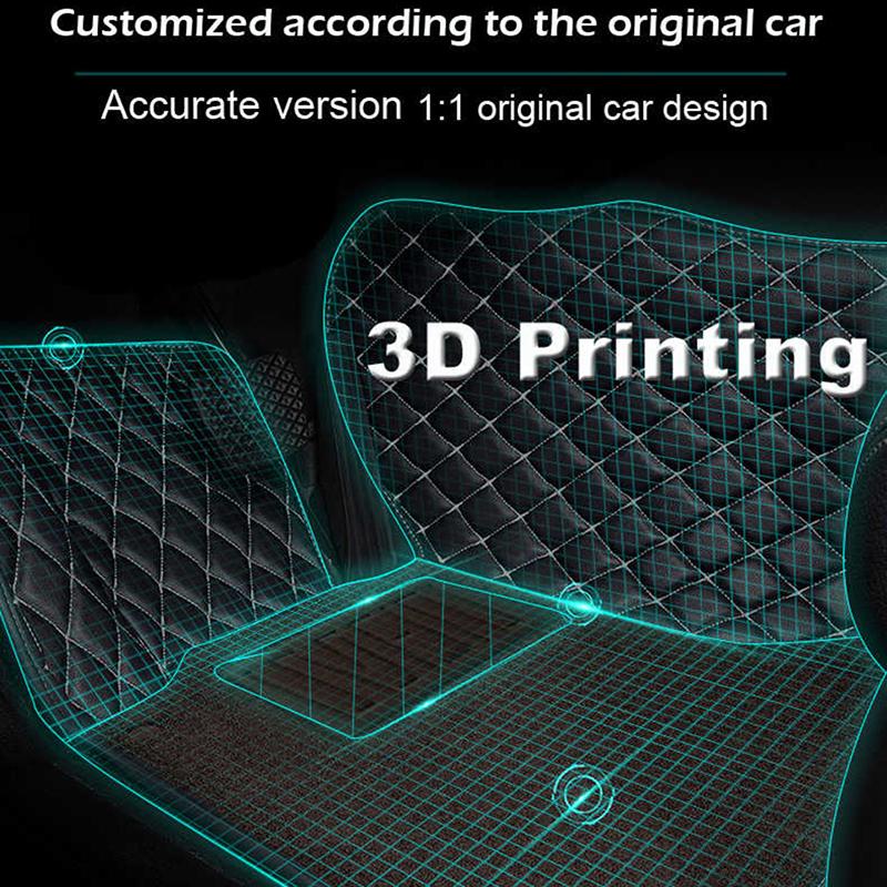Car Floor Mats For Honda HRV 2014~2019 Center Interior Accessories 100% Fit Leather Carpets Rugs Foot