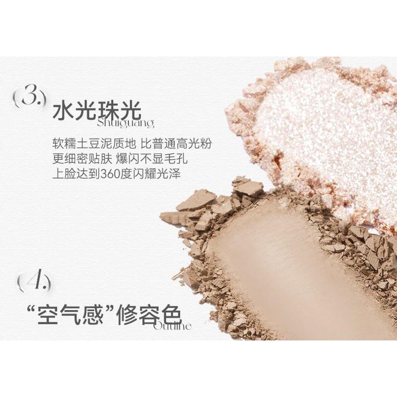 NOVO - Shimmer Tweekleurig Highlighter Palet - 3 Soorten