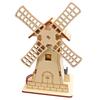 1 Set Technology Production Handmade Material Package Electric Windmill Hut Student Educational Science And Education Toys