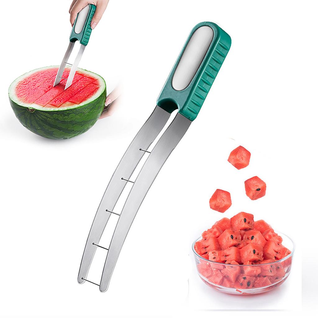 Wassermelonenschneider, Edelstahl, Wassermelonenschneider, schnell Obst- und Melonenschneider für Küchenhelfer