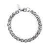 Jbans Classic 8Mm Bold Twist Surgical Steel Chain Couple Bracelet (C2101-Ac729_Sv)