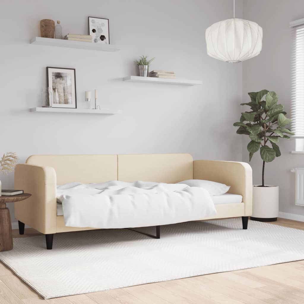 Daybed Cream 90x200 cm Fabric\