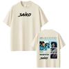 Rapper SAIKO POLARIS Album Tour Tshirt Mens  Women Harajuku Loose Tshirts Shortsleeved Cotton Gothic Punk Oversized Tshirts