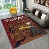 Rapper Eminem Tupac 2pac Hip Hop Rap God Carpet Rug for Playroom Bedroom Living Room Sofa Home Decor,kid Area Rug Non-slip