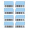 8Pcs Heat Sink Cooling Heatsink Cooler Aluminium Alloy 50x50x15mm Accessory WhiteWith Back Adhesive