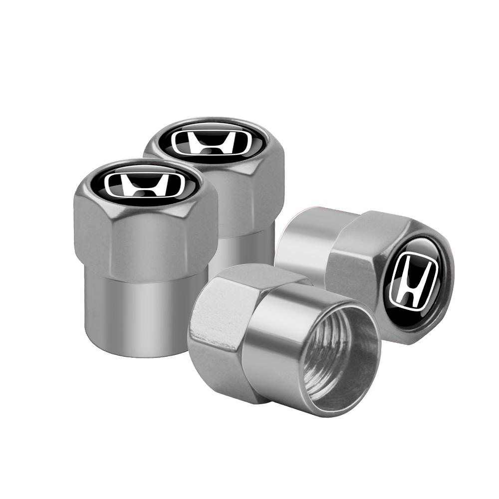 4Pcs Metal Car Wheel Tire Valve Caps Cover Accessorie For Honda Civic 10th 11th Gen Hrv Jazz City Fit Accord 7 Crv Odyssey Mugen cwvc57