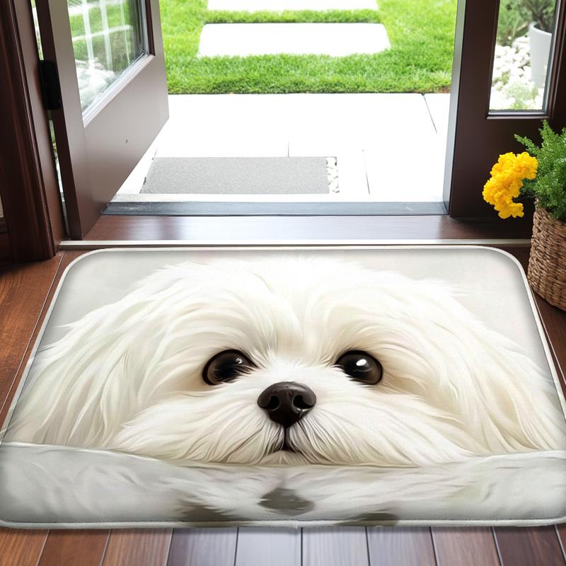 1pc soft and comfortable cartoon cat door mat, bedroom small carpet, entrance door mat, living room floor mat, hand washable mat