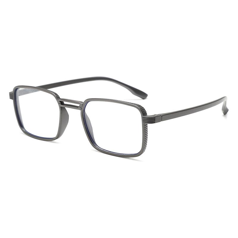 2 Paires de Lunettes de Lecture en Plastique de Haute Qualité pour Hommes Anti Lumière Bleue Presbytie Lunettes avec Dioptrie +1.0 +1.5 +2.0À +3.5