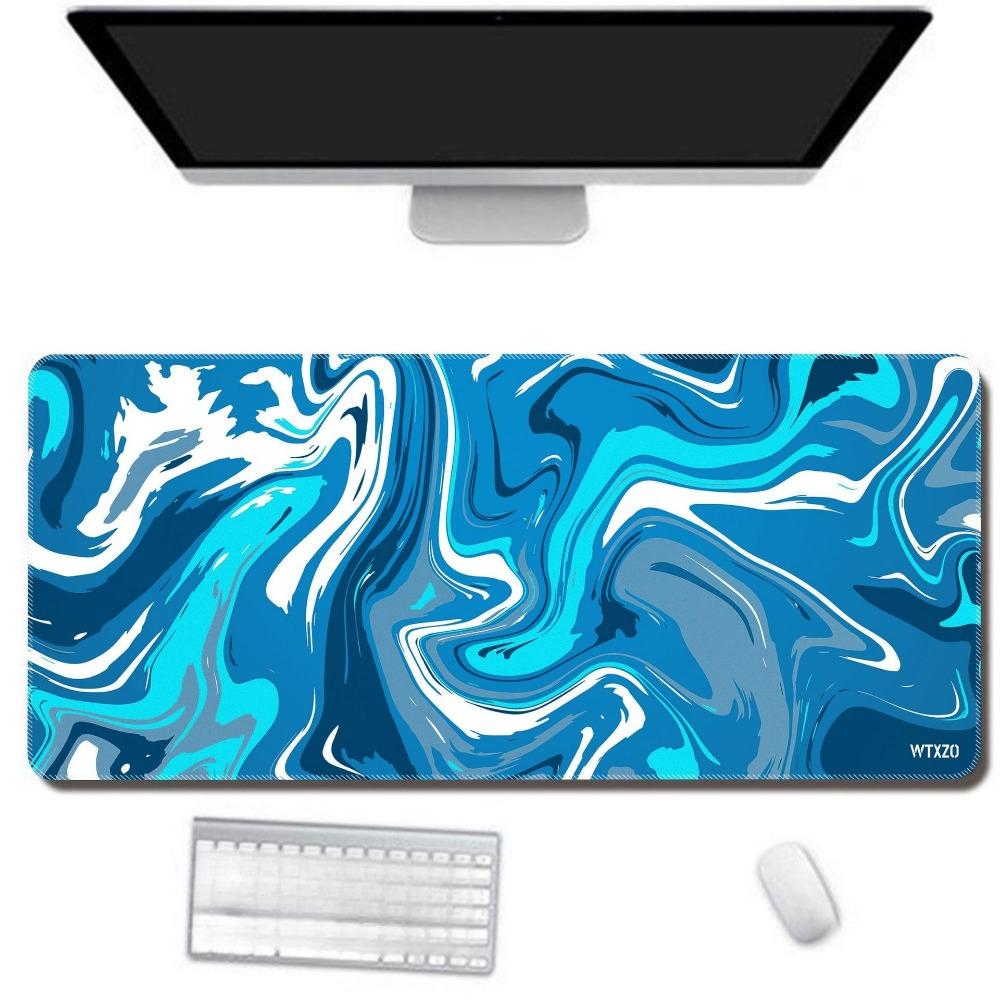1 buc. mouse pad Gaming Pad pentru tastatură mare 31,5 x 11,8 inci Mouse Pad topografic alb-negru Mouse Pad pentru tastatură cu Anti-Sl