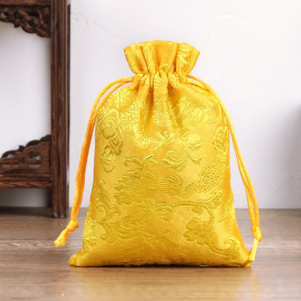 Drawstring Embroidery Sachet Blessings Jewelry Gifts Bag Office Bedroom Hanging Door Window Car Rear Review Pendant
