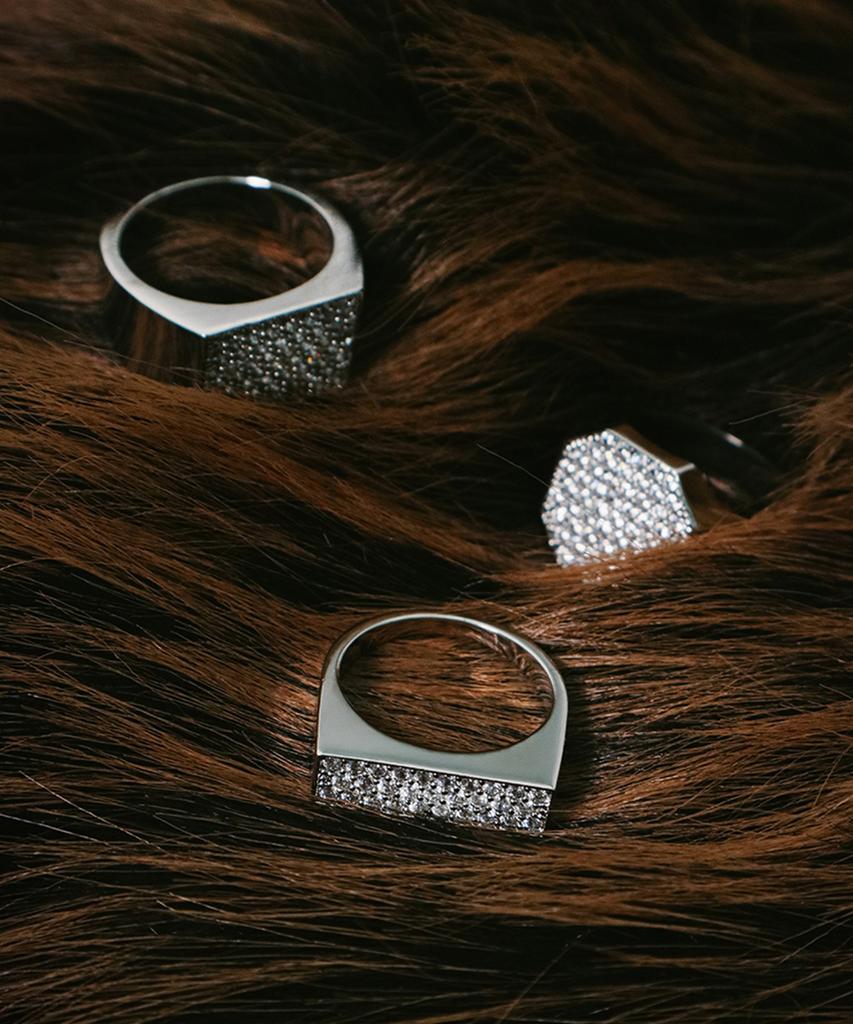 Smgt Signet Series Flat Ring #4 [White]