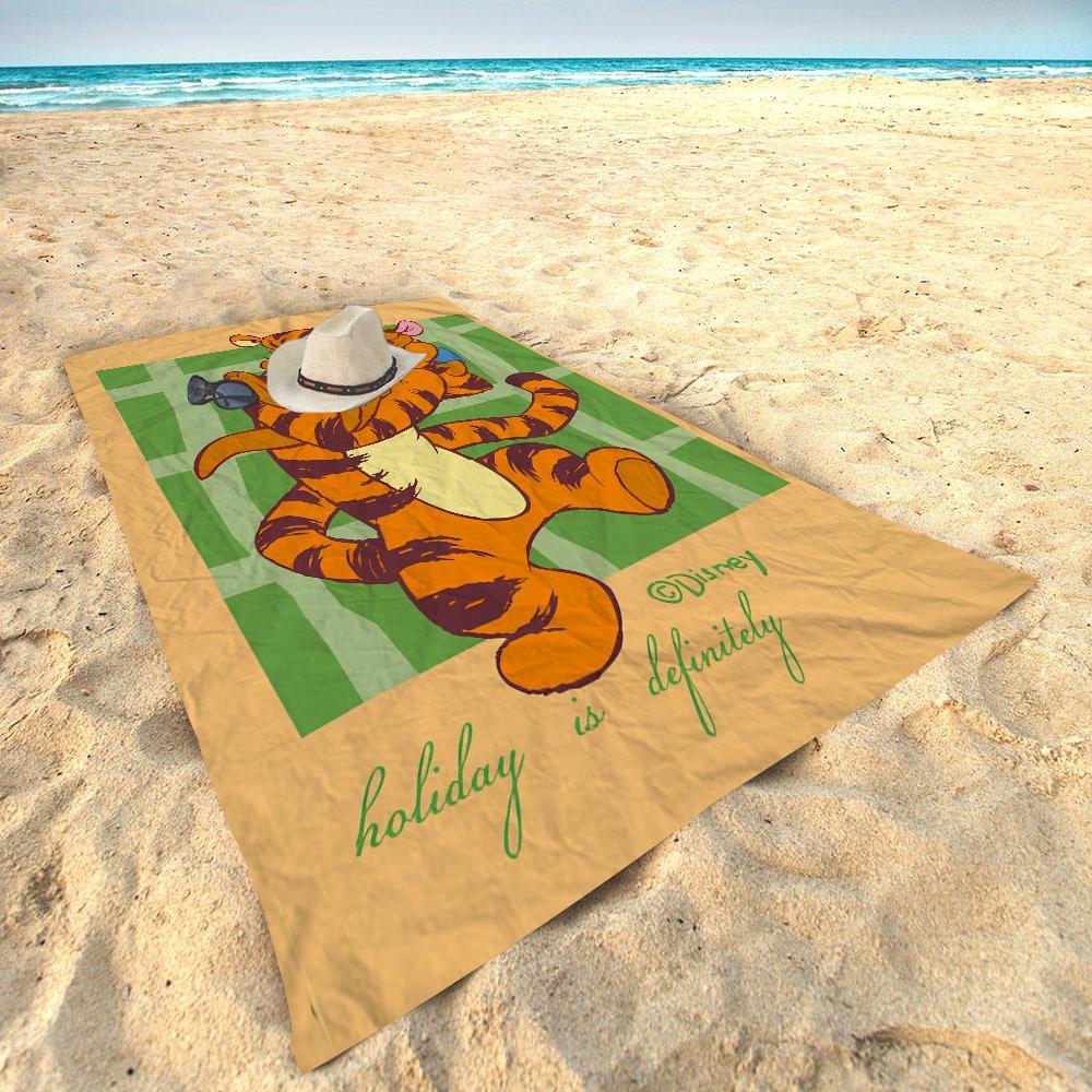 Tigger Anime Film Strandlakens Douchehanddoek Sauna Reizen Spa Microvezel Sneldrogend Sportschool Accessoires Schattige Kamerdecoratie