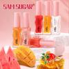 Huile à Lèvres Essence Miel Fruitée Sexy Pulpeuse Gelée à Lèvres Teintée Fraise Liquide pour Lèvres Imperméable Hydratant Huile Gloss Maquillage Maquillage