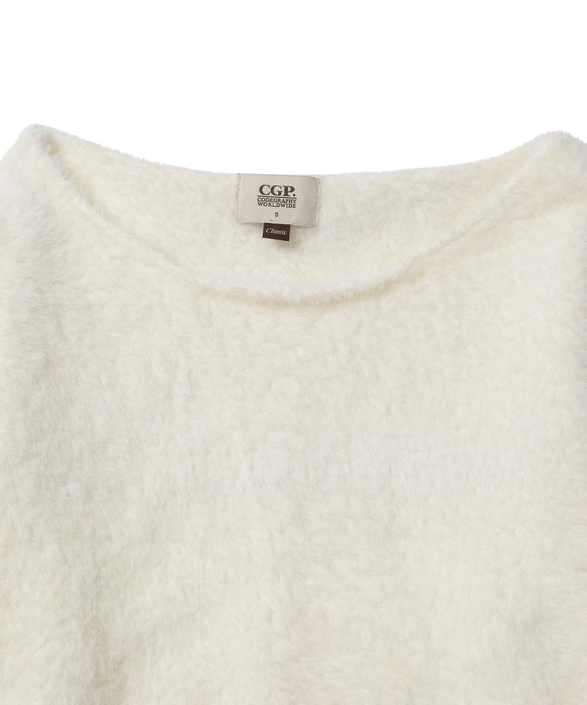 CGP (Women) Boat Neck Knit (Muffler Set)_Cream