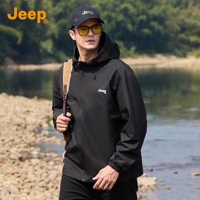 Jeep Pánská venkovní bunda s kapucí proti větru