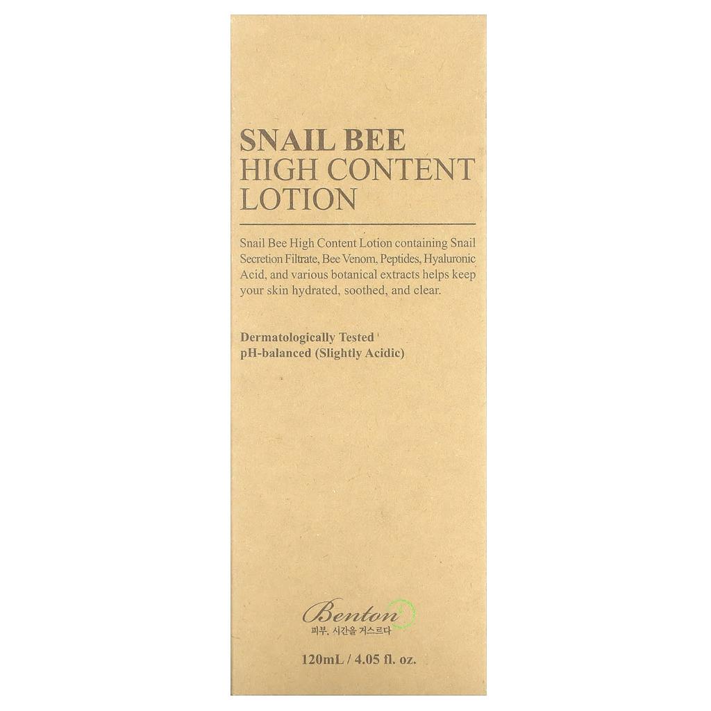 Snailbee High Content Lotion, 120Ml(4.05Fl Oz)
