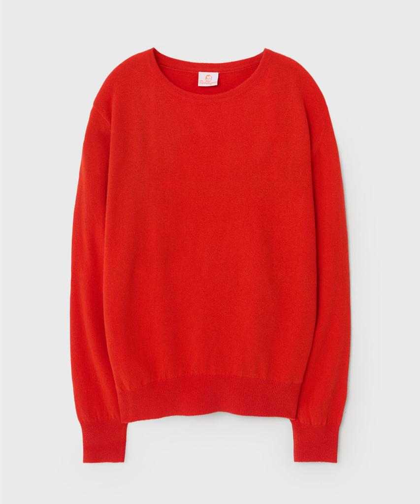 BIRTHDAYSUIT Soft Cashmere Round Knit (Tomato)
