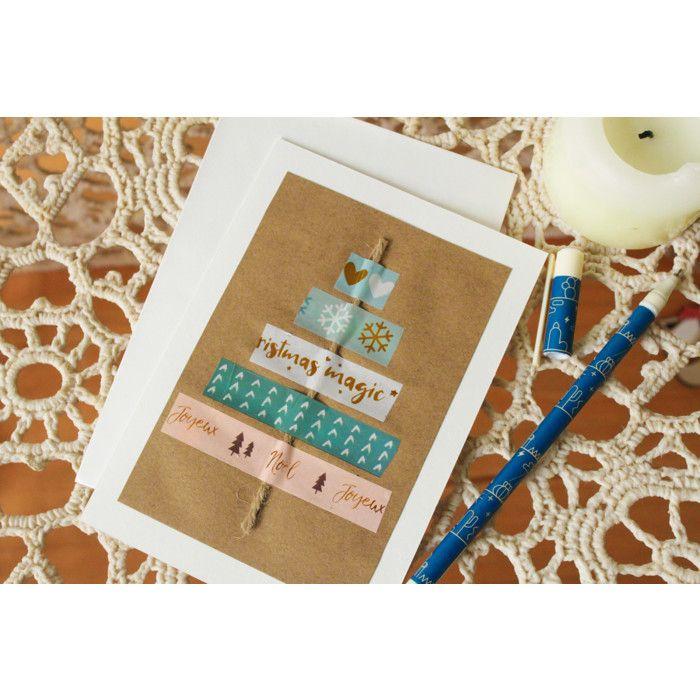 MégaCréa DIY - Carte et enveloppe blanche 10 pièces