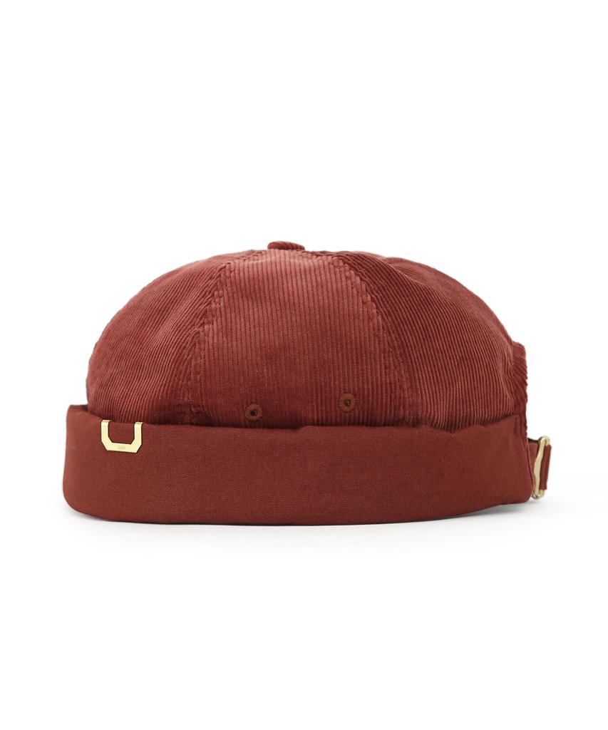 Eondeokeonteulolseutyudio Corduroy Brimless Cap Half Moon / Corduroy Mix / Brick