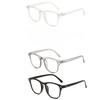 3PCS Fashion Academy Flat Light Glasses Suitable for Men and Women's Daily Wear Work and Leisure Plain Decorative Glasses