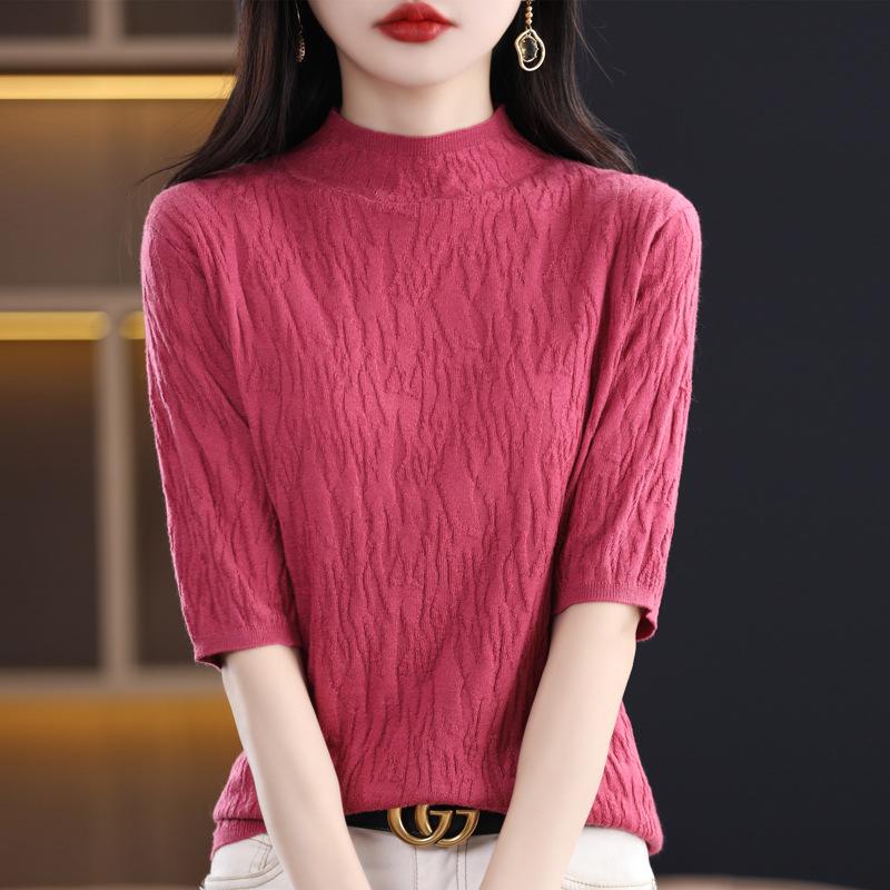 2026 Autumn Women's V-Neck Knit Sweater Hoodie - Seamless Korean Style Jacket