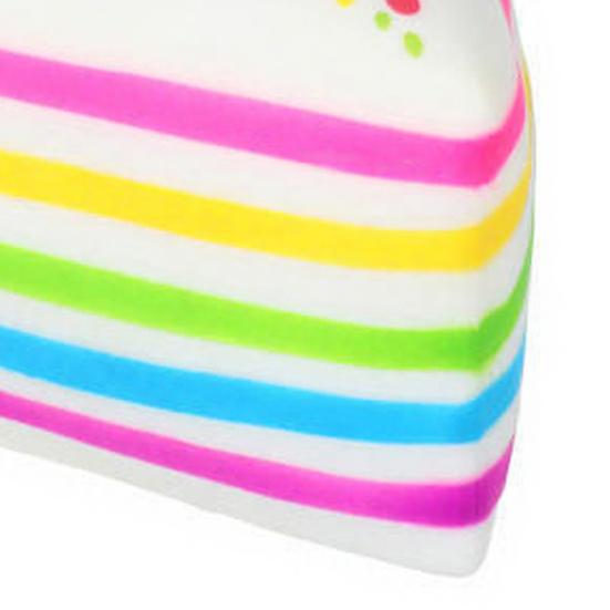 Simulated Cake Squeeze Toy Anxiety Relief Slow Rising Rainbow Cake Stress Toy Portable Fake Food Decompression