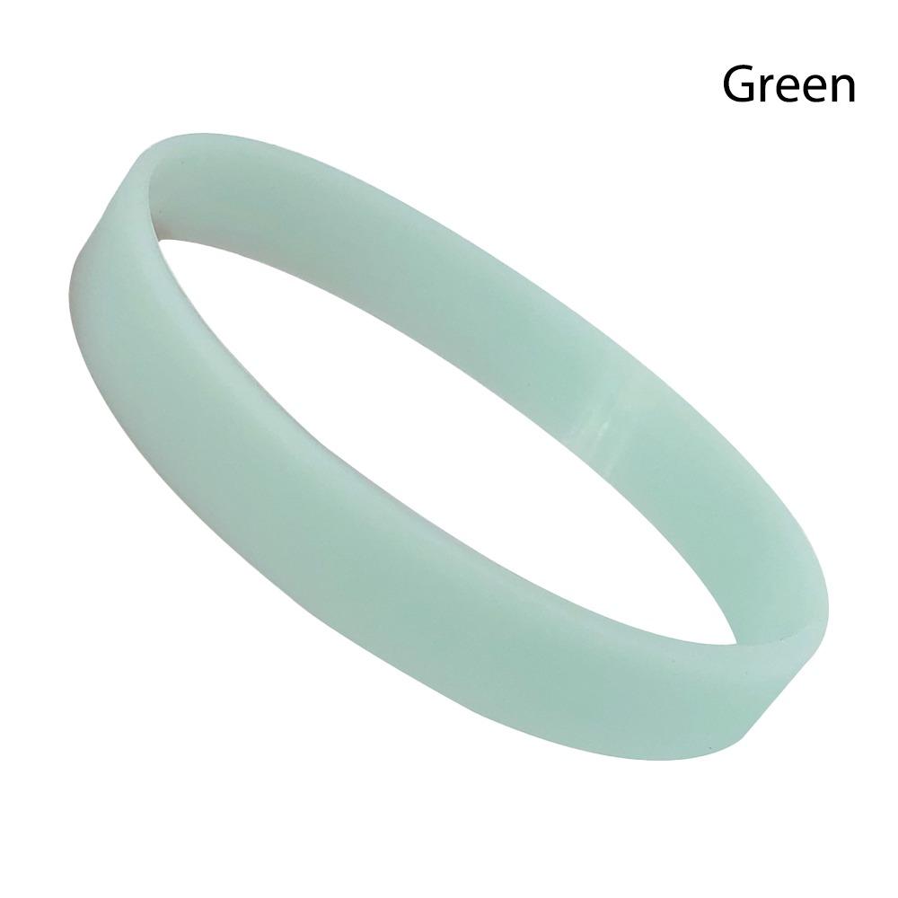 Luminous Silicone Bracelet Silica Gel Wristband Fashion Jewelry Wrist Band  Unisex