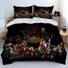 World of Warcraft, WOW, Set de așternuturi cu cuvertură pentru jocuri, Set de așternuturi cu husă de plapumă, Față de pernă, Set de așternuturi mărime King Queen