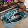 Phantom Pool Shark HD Printed Carpet Kitchen Floor Mat Non Slip Bathroom Mat for Bathroom Living Room Entrance Outdoor Carpet