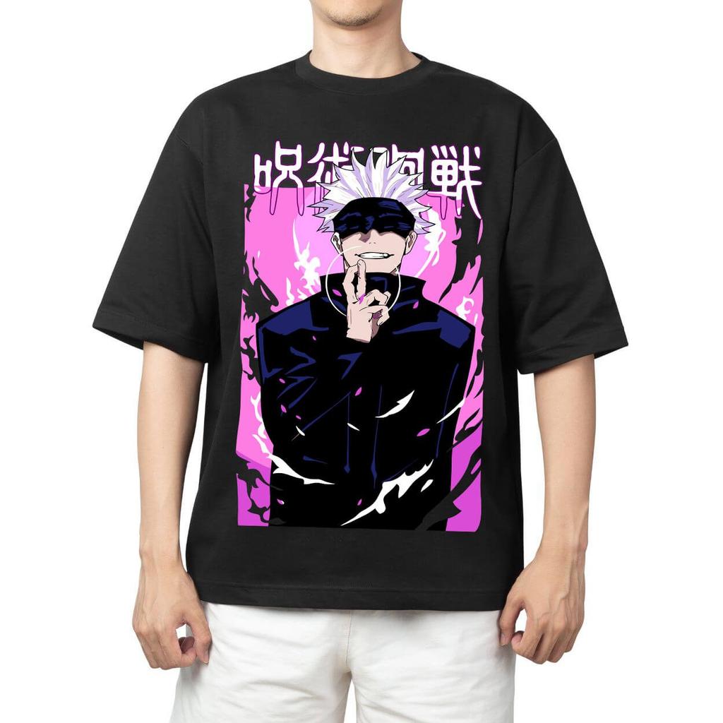 Jujutsu Kaisen Megumi Fushiguro Divine Dog Anime Print T Shirt Men 2026 Summer Casual Streetwear Oversized Cotton Tees Japanese