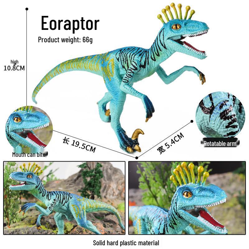 Jurassic Dinosaur Toy Set: Thick-Nosed Dragon, T-Rex, Velociraptor, Pterodactyl, Mosasaurus, Spinosaurus