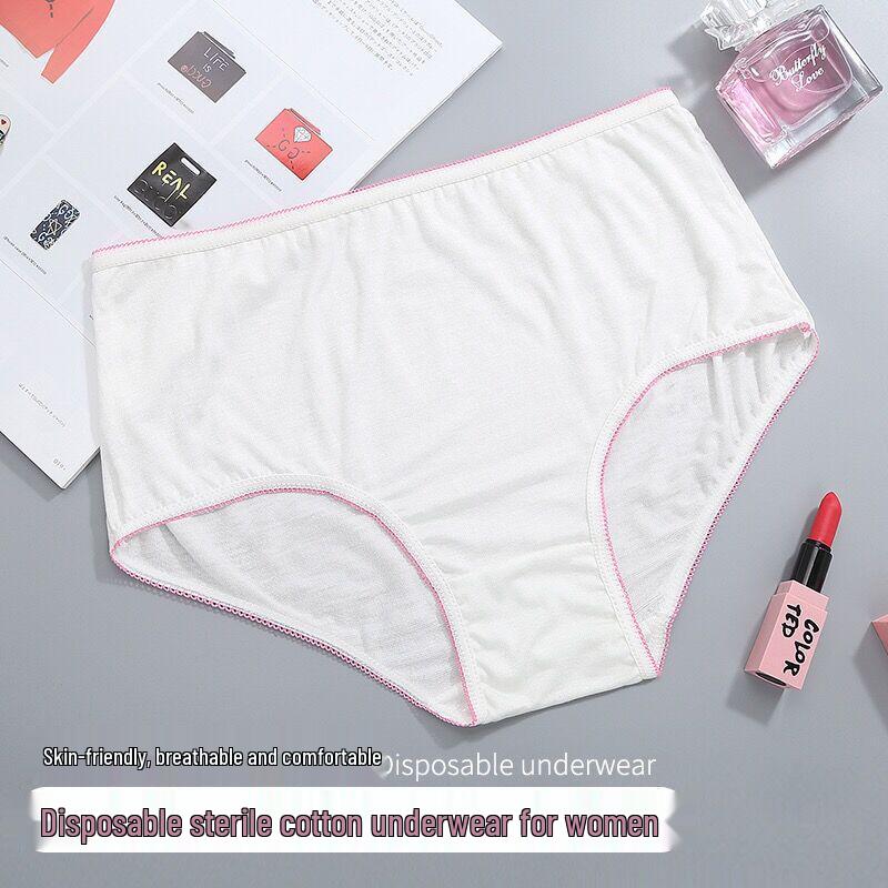 Sterile Disposable Pure Cotton Maternity Underwear - Women's Boxer Briefs & Safety Pants