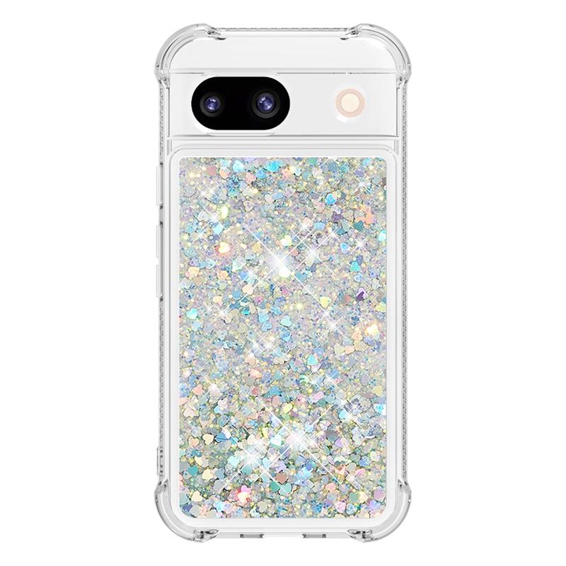 Pixel 8 Pro Hülle auf Für Funda Google Pixel 8 Pro Hülle Glitzer Dynamische Flüssigkeitshülle Für Google Pixel8 8A 7A 8Pro Handyhülle Etui