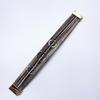 Unisex Multi-layer Leather Bracelet with Magnetic Clasp and Metal Accents - Stylish, Versatile Wristband