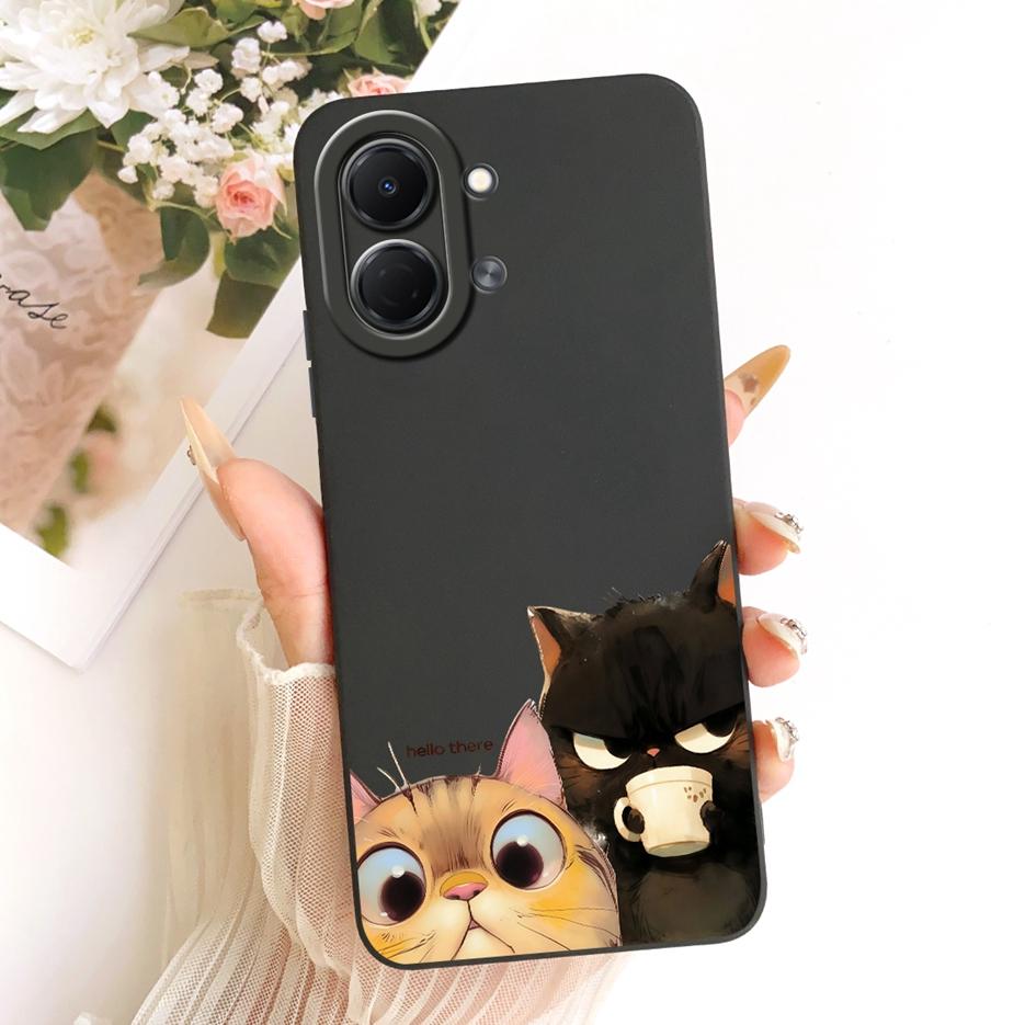 For Tecno Spark Go 3 Case KN3 Cool Owl Dragon Fashion Painted Cover Soft TPU Phone Case For Tecno Spark Go 3 GO3 Back Cover Bags