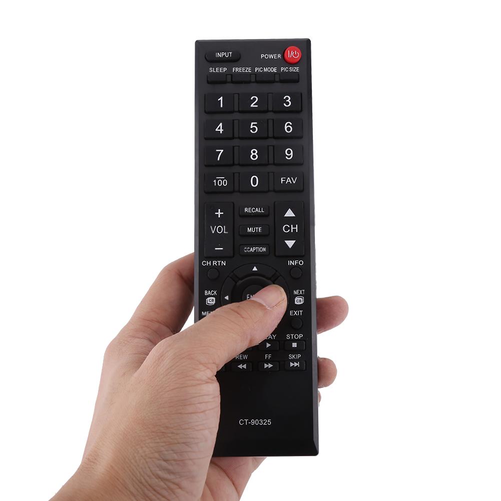 New Fashionable CT-90325 Remote Control Portable Controller For Toshiba LCD Smart TV Black