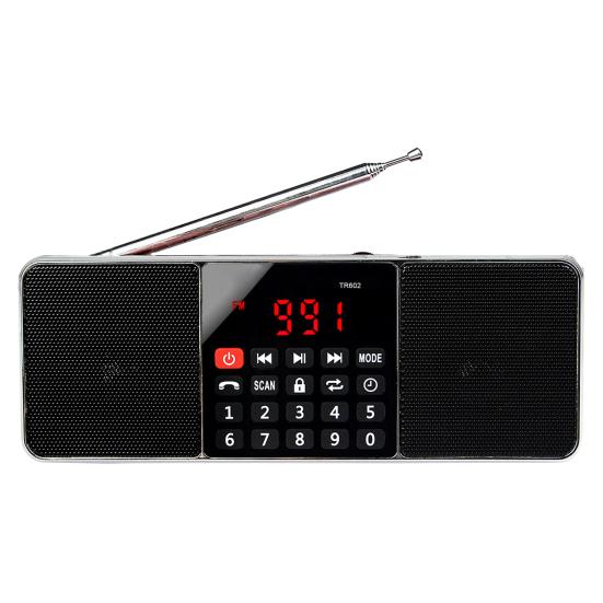 Retekess TR602 Digital Radio Portable LED Display Hands-free Stereo Speaker FM/AM Bluetooth-compatible Radio