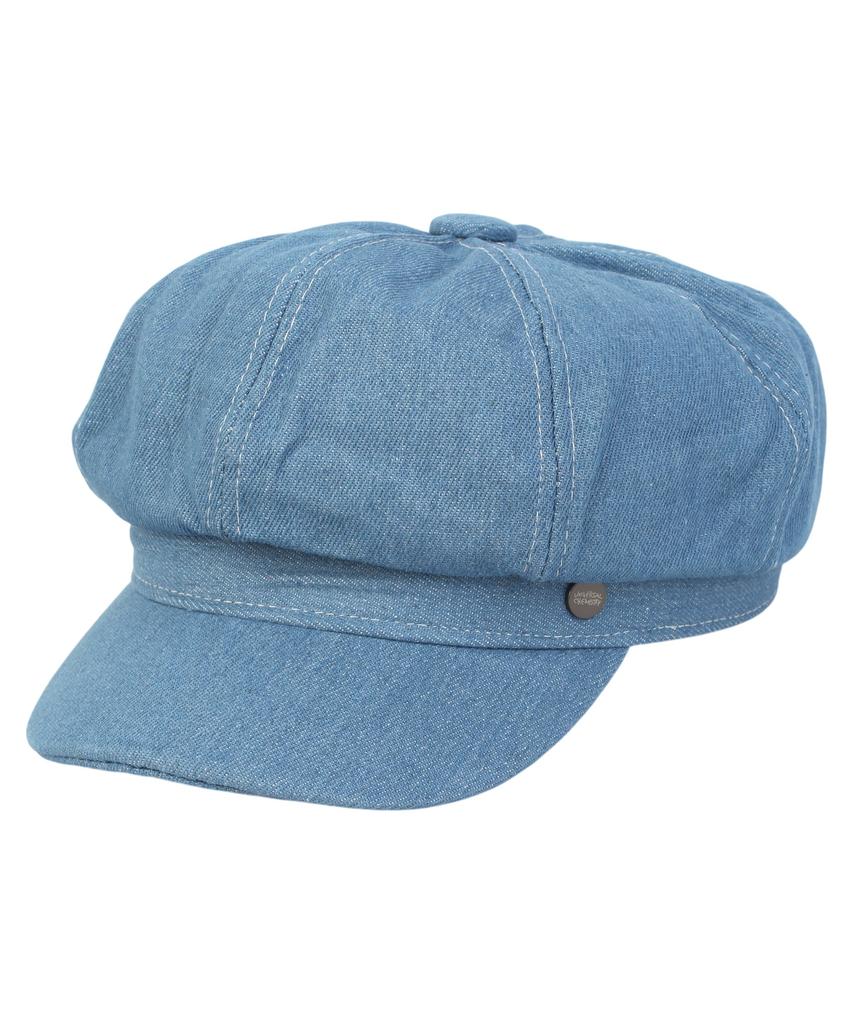 Yunibeosyeolkemiseuteuli Light Denim Logo Newsboy Cap