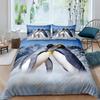 Collection de Housses de Couette Pingouin Collection de Linge de Lit Animaux de l'Antarctique Pour Enfants Garçons Filles Style Dessin Animé Taille King Size Housse de Couette Thème Hiver