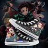 Dämon Slayer Druck Leinwand Schuhe Mode Anime Student Männer Frauen Unisex Casual Schuh Liebhaber Paare Schuhe