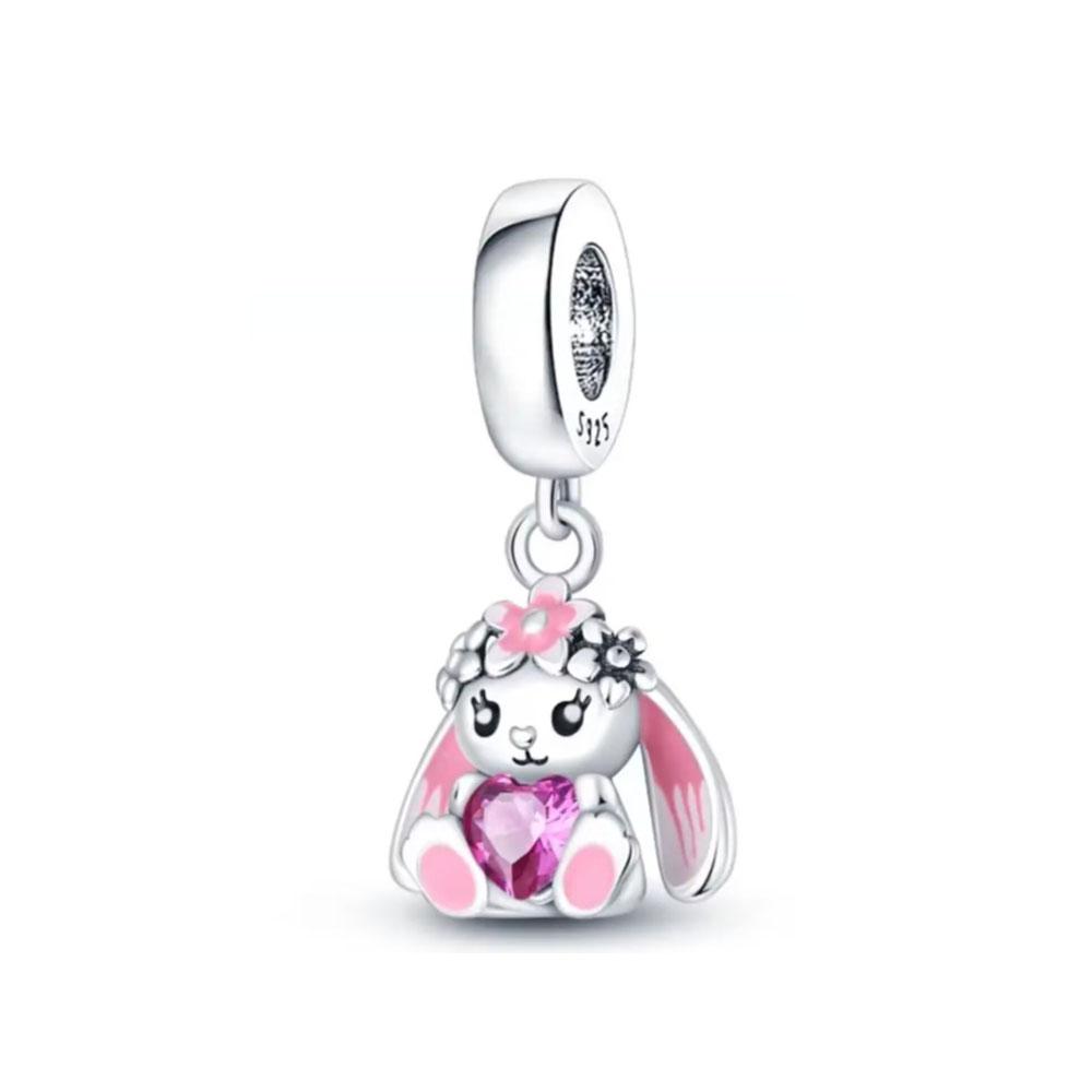 S925 Silver Cute Animal Rabbit Cow Sheep Mouse Is Suitable For European Bracelets, DIY Accessories, Charm Jewelry