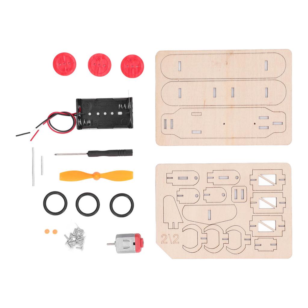 Electric Wooden  Aircraft Handmade Diy Model Assembly Toys For Children'S Science Experiments Handmade Diy Model Assembly