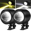 Aoling LED Nebelscheinwerfer, Motorrad, 4D Linse, Zusatzlicht, Motorrad Nebelscheinwerfer, 24V,
